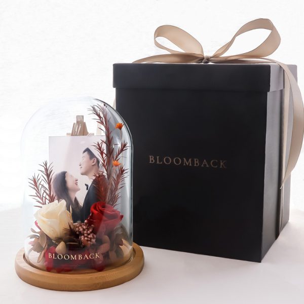 A Timeless Piece - Treasure | Personalised Preserved Flowers Glass Dome